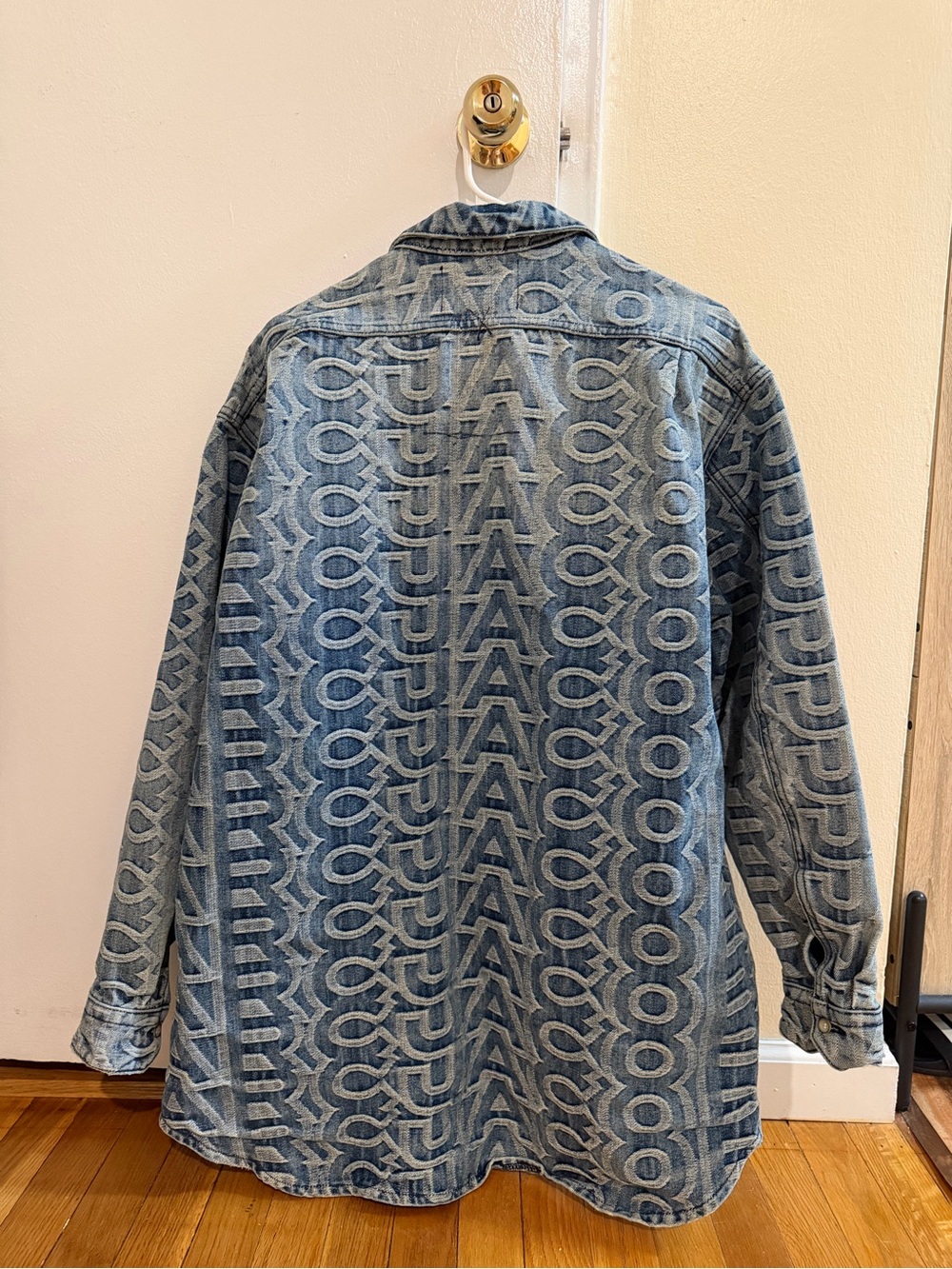 Marc Jacobs Blue Patterned Denim Jacket - Picture 3 of 3
